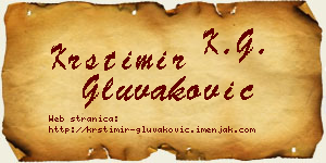 Krstimir Gluvaković vizit kartica